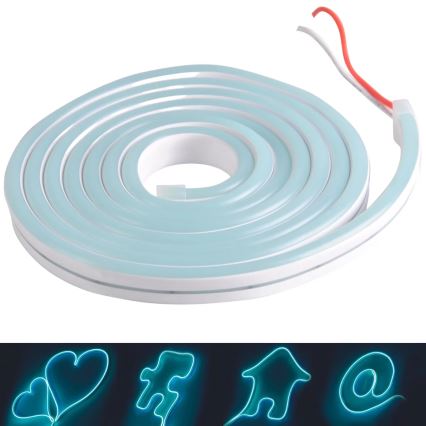 LED-Streifen NEON 5m LED/40W/24V blau IP65