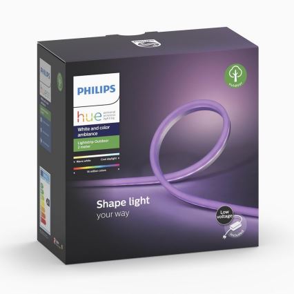 LED-Streifen Philips Hue White and Color Ambiance Outdoor-Streifen 2m