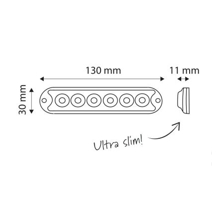 LED-Tagfahrlicht LAM LED/18W/12-24V IP67