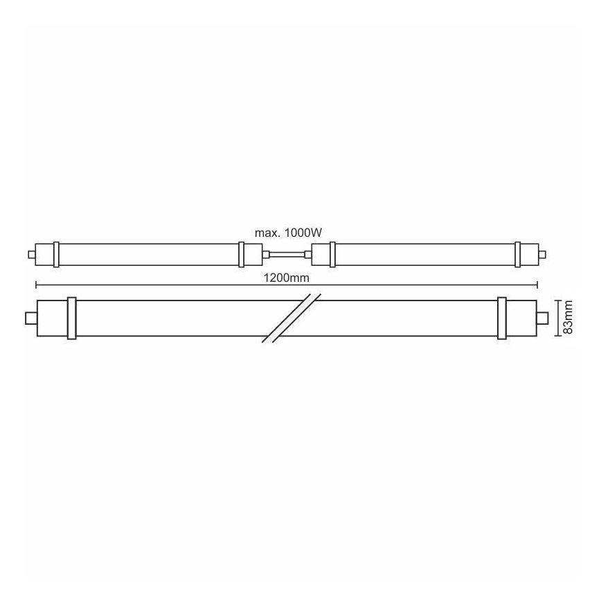 LED-Technische Leuchte mit Sensor LED/40W/180-265V IP65 4000K