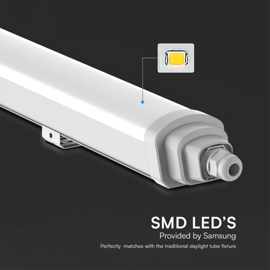 LED-Technische Leuchtstofflampe SAMSUNG CHIP LED/18W/230V 4000K IP65 60 cm