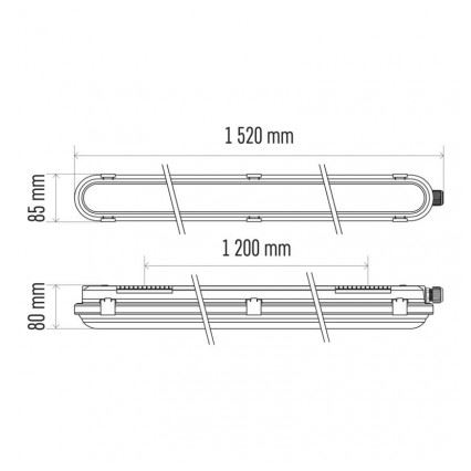 LED technische Leuchte LED/53W/230V IP66 6500K