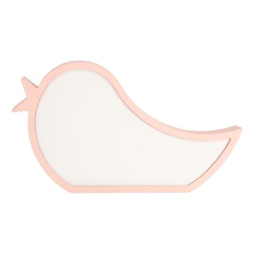 LED Tischlampe für Kinder BIRD LED/12W/230V rosa