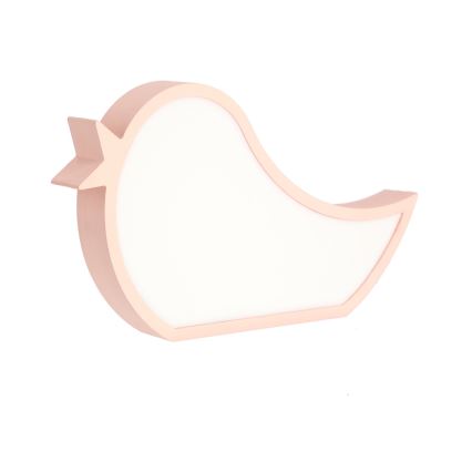 LED Tischlampe für Kinder BIRD LED/12W/230V rosa