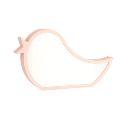 LED Tischlampe für Kinder BIRD LED/12W/230V rosa