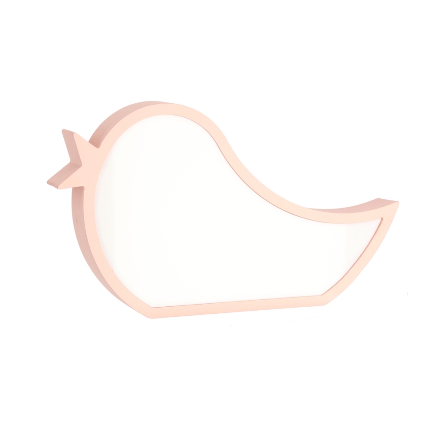 LED Tischlampe für Kinder BIRD LED/12W/230V rosa