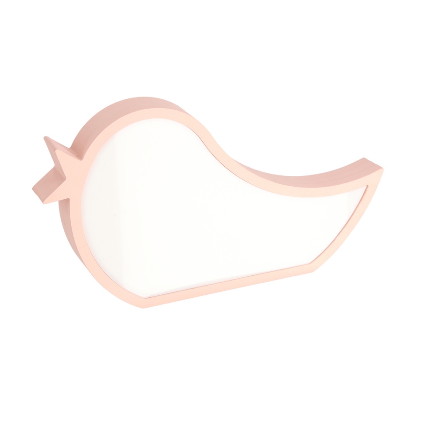 LED Tischlampe für Kinder BIRD LED/12W/230V rosa