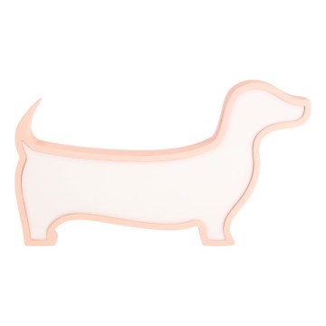 LED Tischlampe für Kinder DOG LED/12W/230V rosa