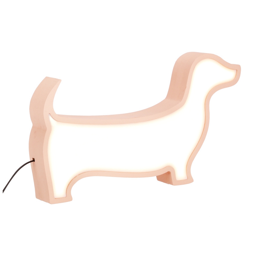 LED Tischlampe für Kinder DOG LED/12W/230V rosa