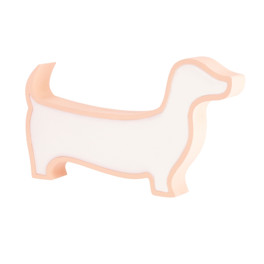 LED Tischlampe für Kinder DOG LED/12W/230V rosa