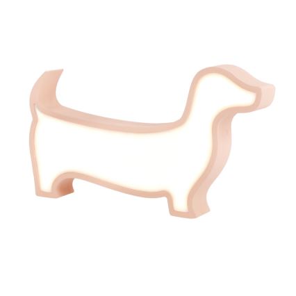 LED Tischlampe für Kinder DOG LED/12W/230V rosa
