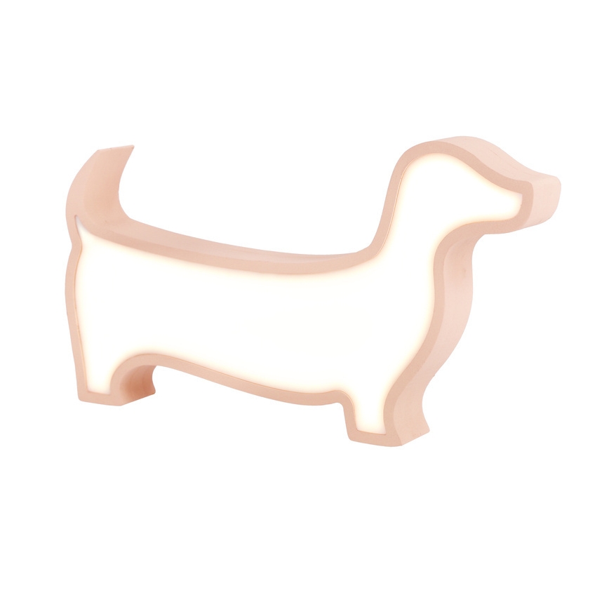 LED Tischlampe für Kinder DOG LED/12W/230V rosa
