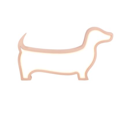 LED Tischlampe für Kinder DOG LED/12W/230V rosa