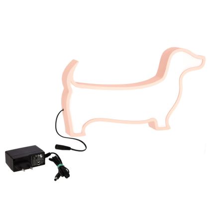 LED Tischlampe für Kinder DOG LED/12W/230V rosa