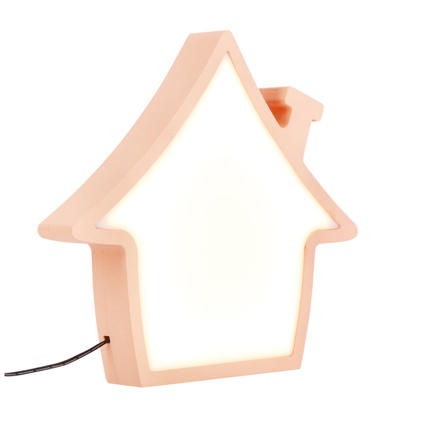 LED Tischlampe für Kinder HOUSE LED/10W/230V rosa