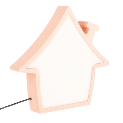 LED Tischlampe für Kinder HOUSE LED/10W/230V rosa