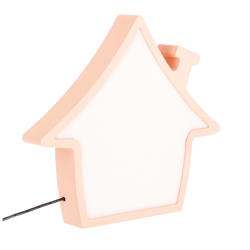 LED Tischlampe für Kinder HOUSE LED/10W/230V rosa