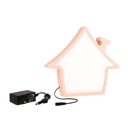 LED Tischlampe für Kinder HOUSE LED/10W/230V rosa