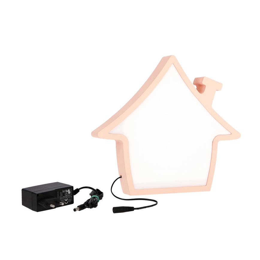 LED Tischlampe für Kinder HOUSE LED/10W/230V rosa