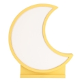 LED Tischlampe für Kinder MOON LED/12W/230V gelb