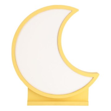 LED Tischlampe für Kinder MOON LED/12W/230V gelb