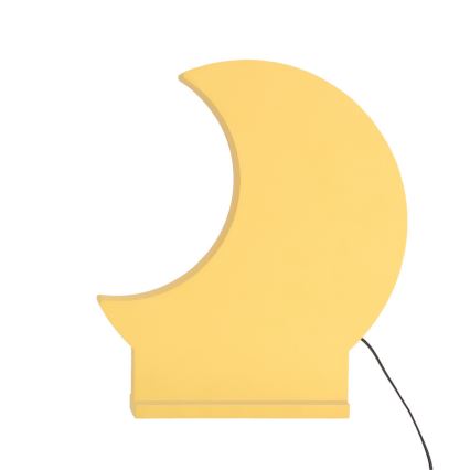 LED Tischlampe für Kinder MOON LED/12W/230V gelb