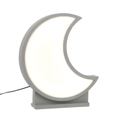LED Tischlampe für Kinder MOON LED/12W/230V grau