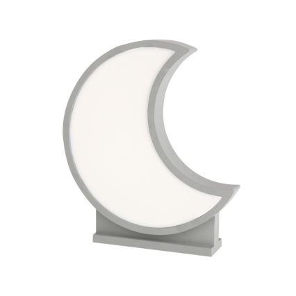 LED Tischlampe für Kinder MOON LED/12W/230V grau