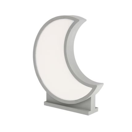 LED Tischlampe für Kinder MOON LED/12W/230V grau