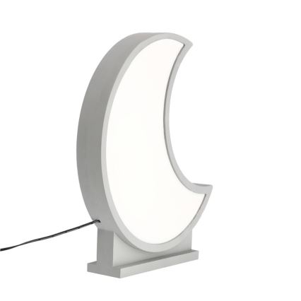LED Tischlampe für Kinder MOON LED/12W/230V grau