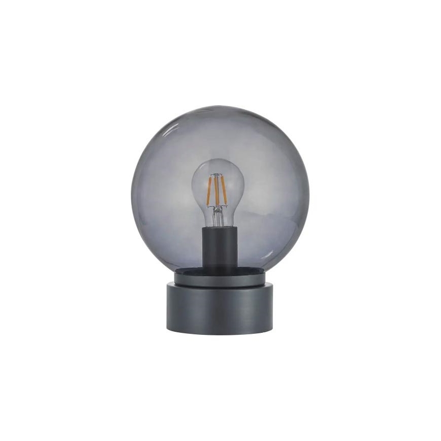 LED-Tischlampe JIMMY 1xE27/60W/230V Anthrazit/Rauchschwarz