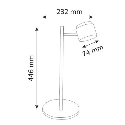 LED Tischlampe KUBIK LED/4,2W/230V schwarz