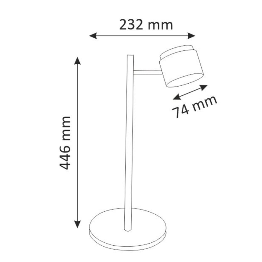LED Tischlampe KUBIK LED/4,2W/230V schwarz