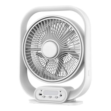 LED-Tischlampe mit Ventilator LED/2W/230V weiß