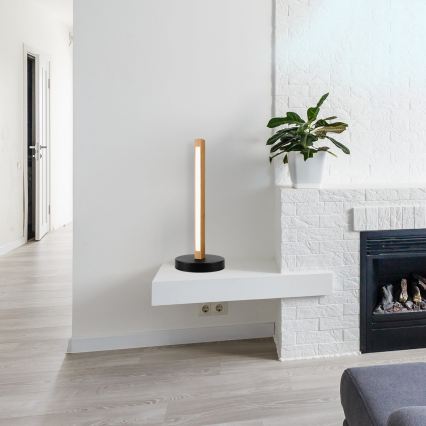 LED-Tischlampe VERDE LED/10W/230V 3000K Eiche/Schwarz