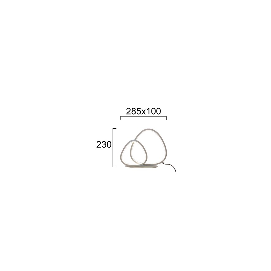 LED-Tischleuchte HELIX LED/15W/230V silber
