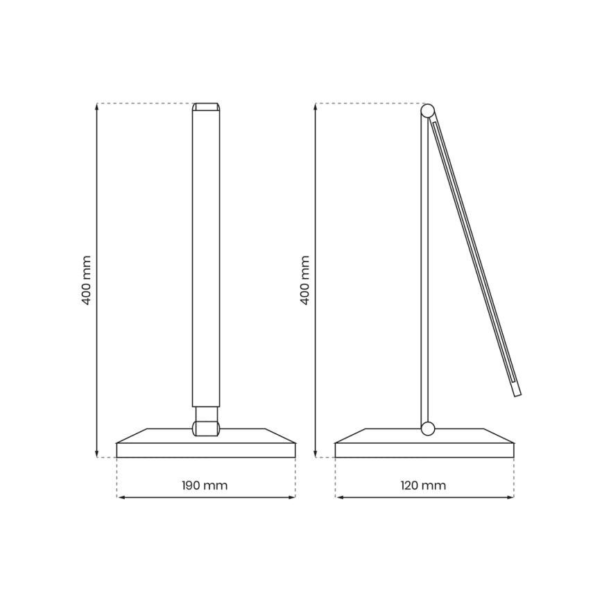LED-Tischleuchte mit kabelloser Aufladung VARIO LED/5W/230V 3000-6000K schwarz