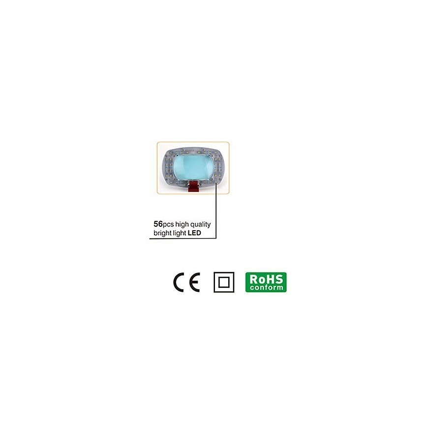 LED-Tischleuchte mit Lupe LED/7W/230V 6500K weiß