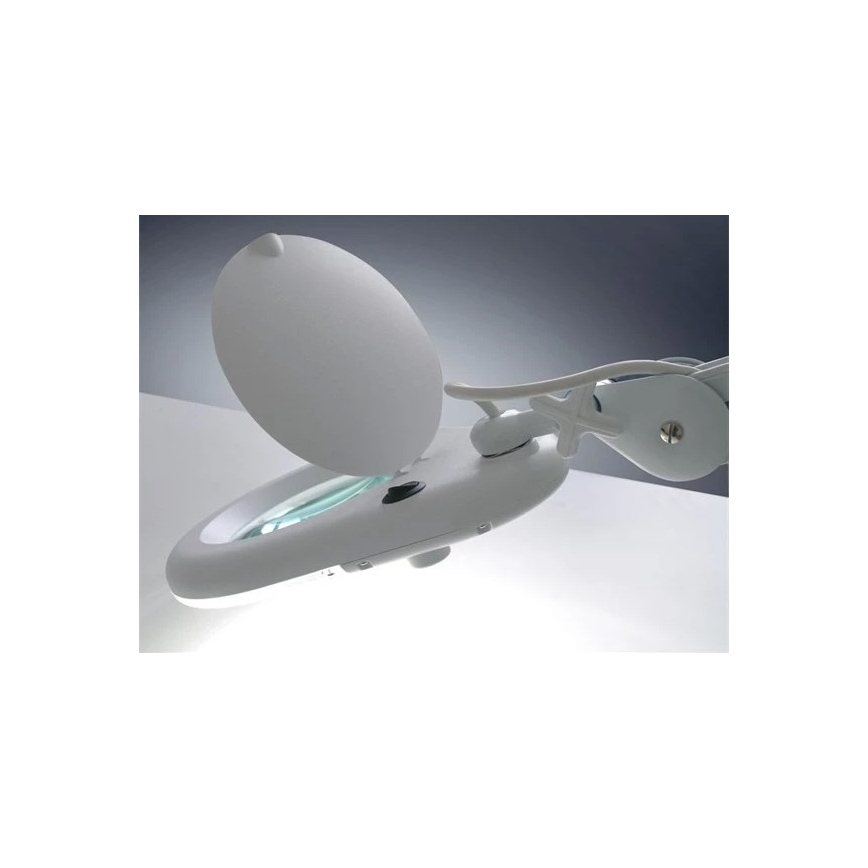 LED-Tischleuchte mit Lupe LED/9W/230V weiß