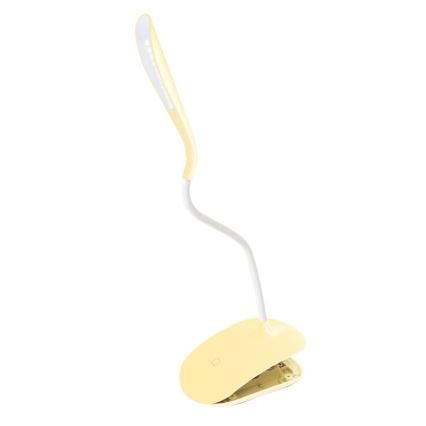 LED Touch dimmbare Tischleuchte mit Clip LED/3,5W/230V gelb