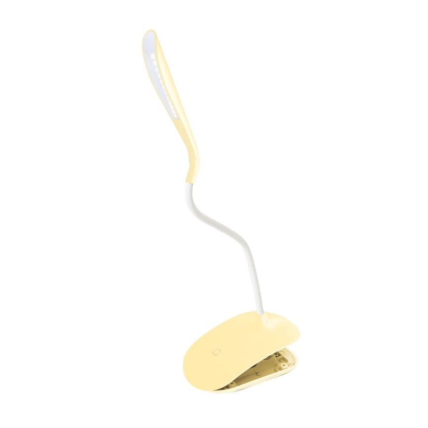 LED Touch dimmbare Tischleuchte mit Clip LED/3,5W/230V gelb