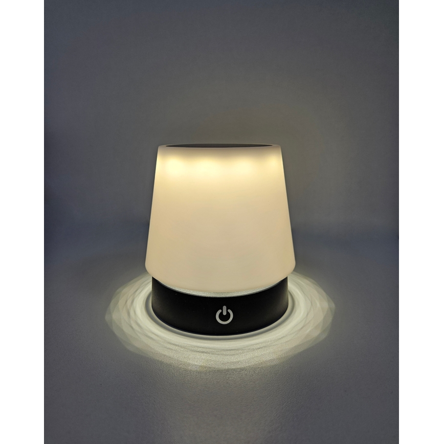 LED-Touch-Tischlampe, dimmbar, 3 W, 5 V, USB, 800 mAh, weiß