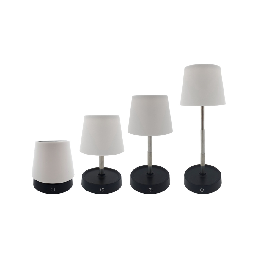 LED-Touch-Tischlampe, dimmbar, 3 W, 5 V, USB, 800 mAh, weiß