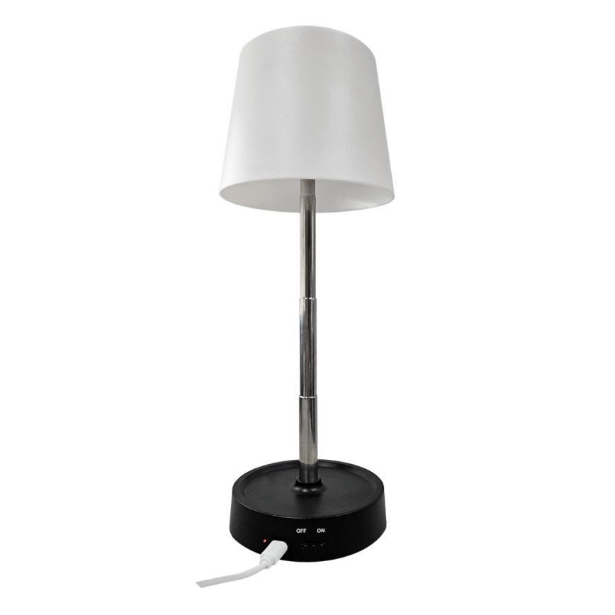 LED-Touch-Tischlampe, dimmbar, 3 W, 5 V, USB, 800 mAh, weiß