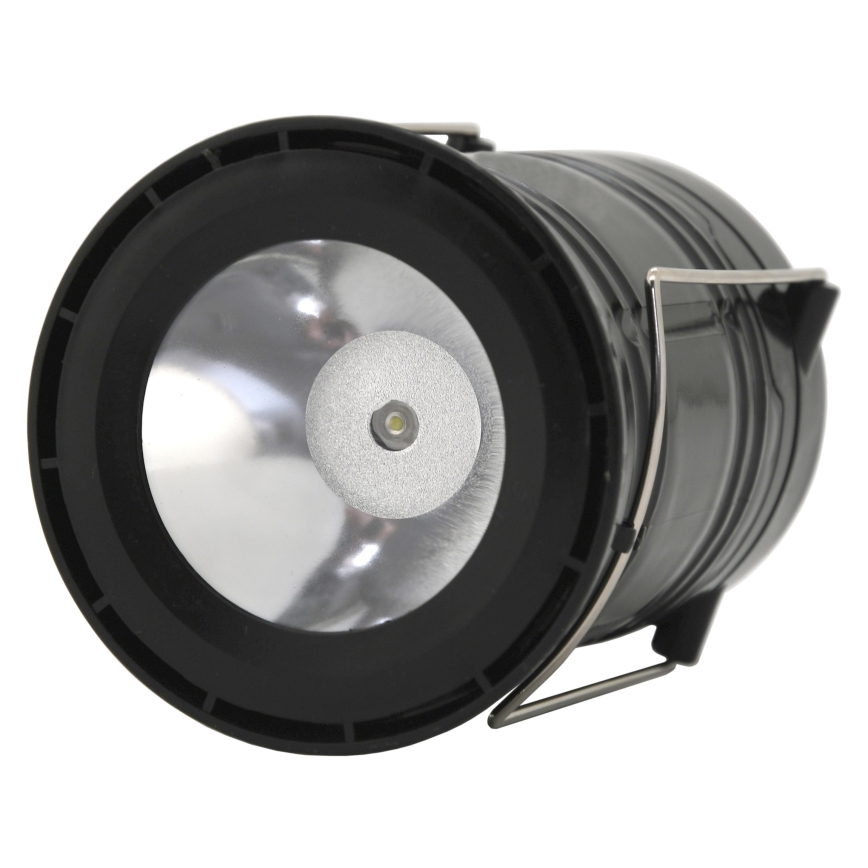 LED Tragbare Solarlampe LED/1200mAh schwarz