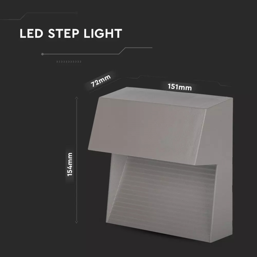 LED-Treppenhausleuchte 1xLED/3W/230V 4000K IP65