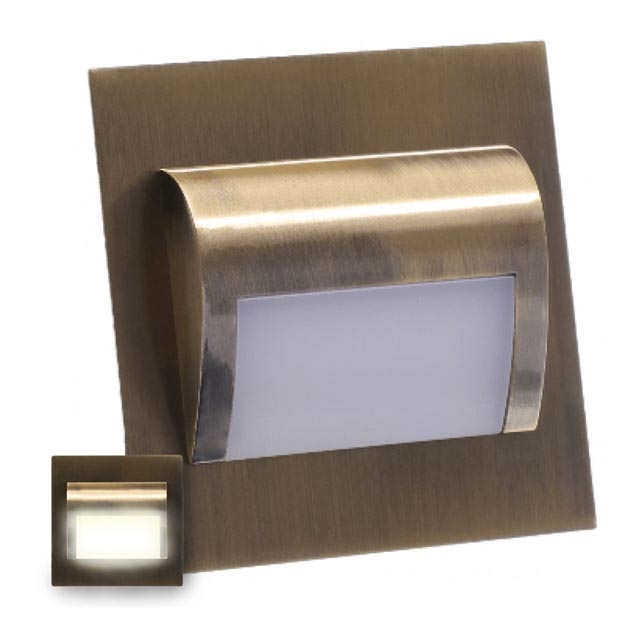 LED-Treppenleuchte DECORUS LED/1,2W/12V 4000K Messing