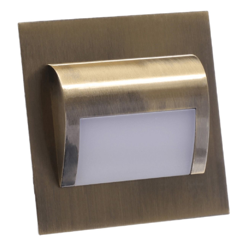 LED-Treppenleuchte DECORUS LED/1,2W/12V 4000K Messing