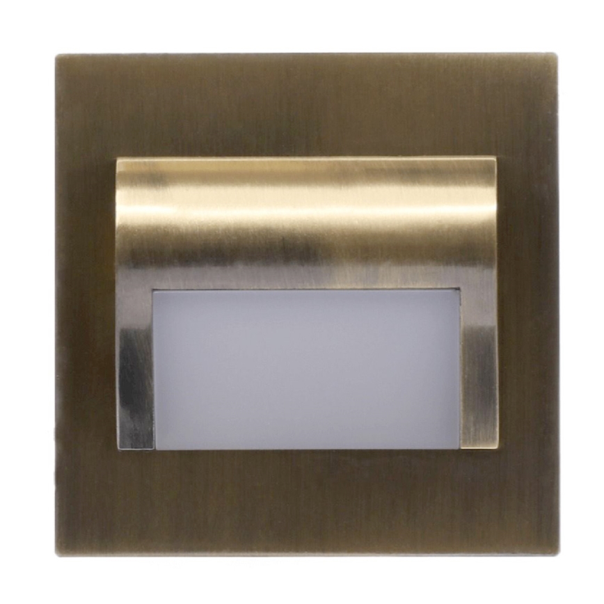 LED-Treppenleuchte DECORUS LED/1,2W/12V 4000K Messing