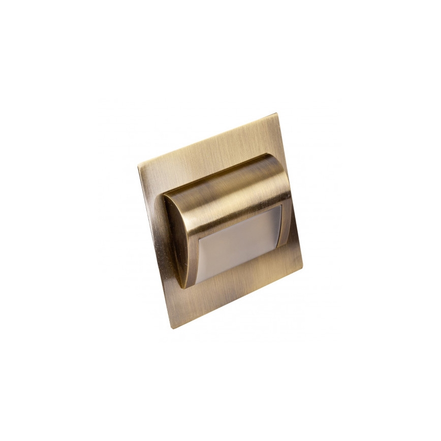 LED-Treppenleuchte DECORUS LED/1,2W/12V 4000K Messing